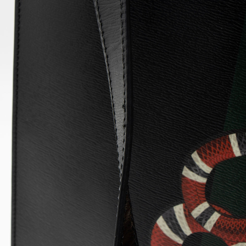 Gucci Leather Kingsnake Tote