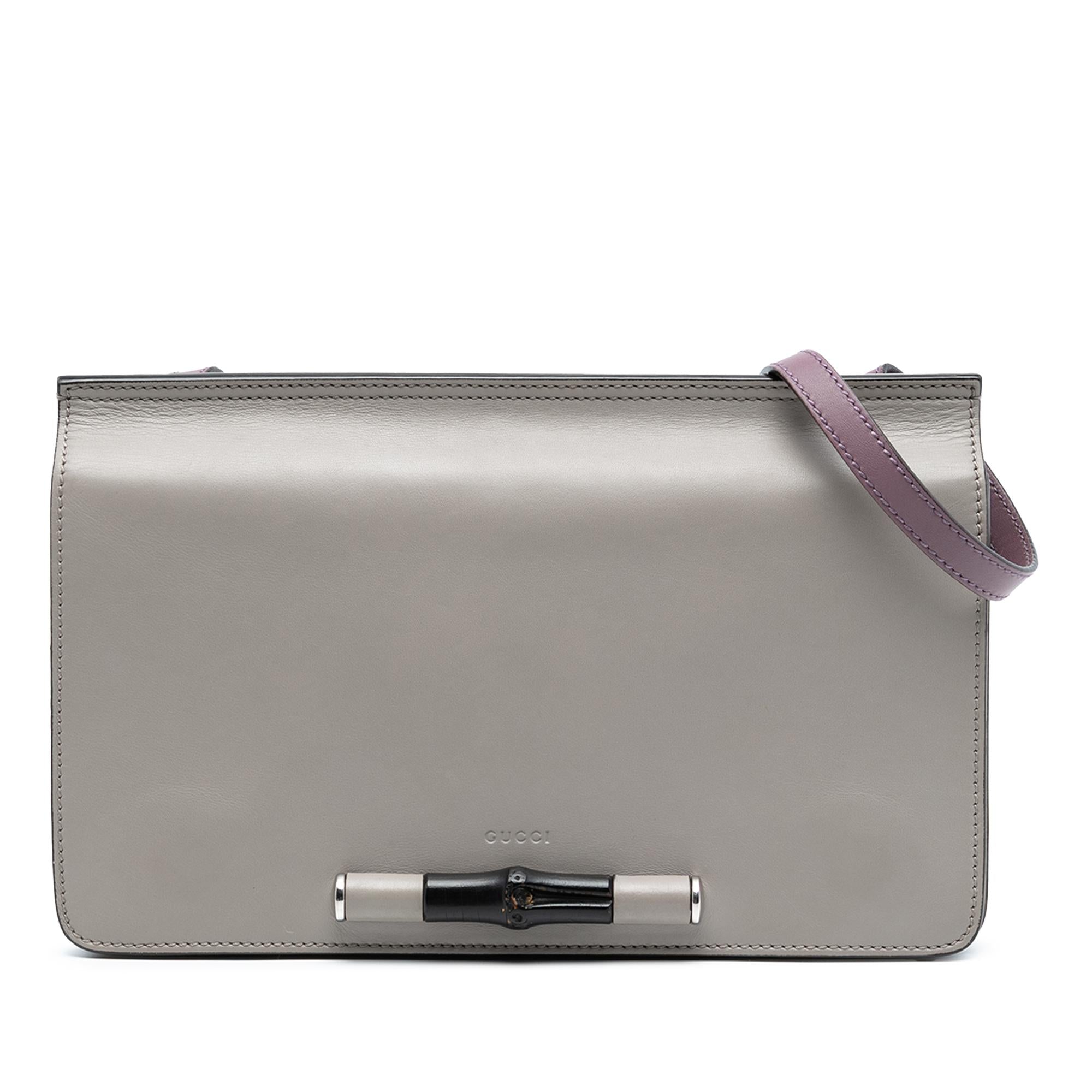 Gucci Leather Lady Bamboo Shoulder Bag