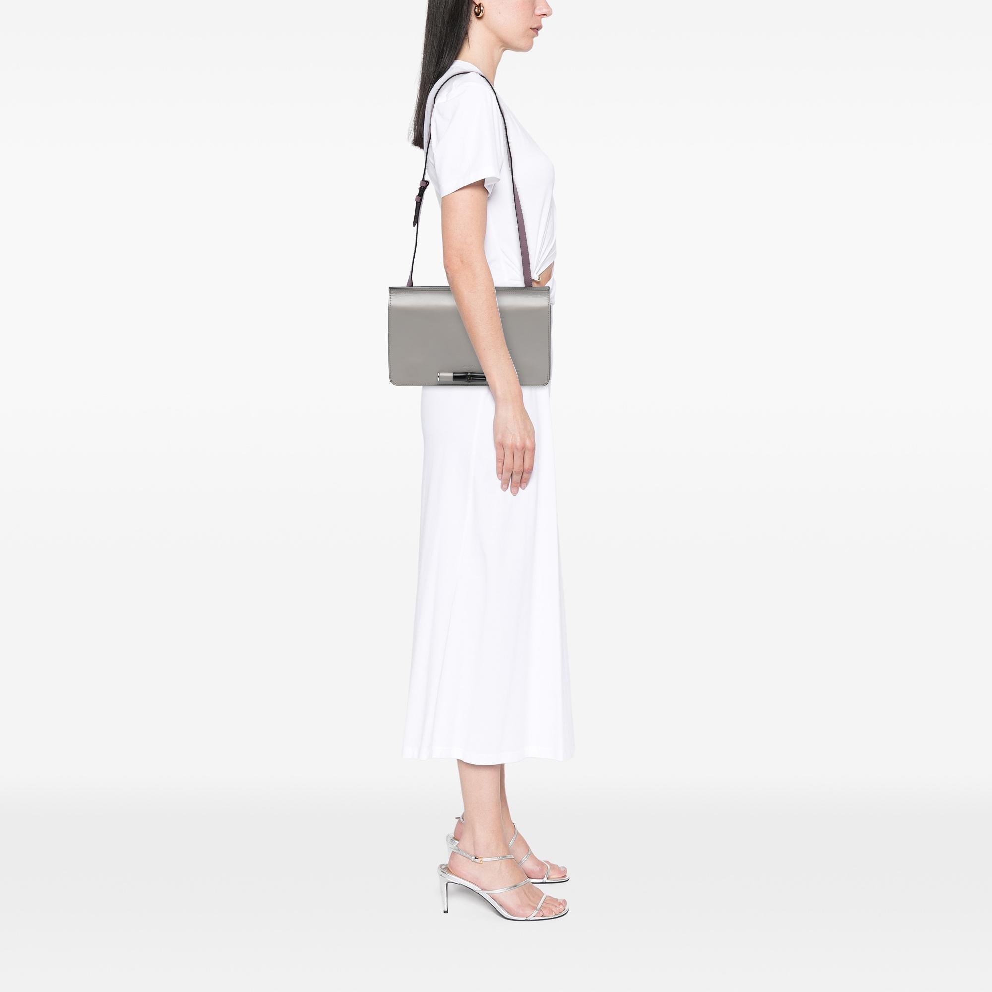 Gucci Leather Lady Bamboo Shoulder Bag