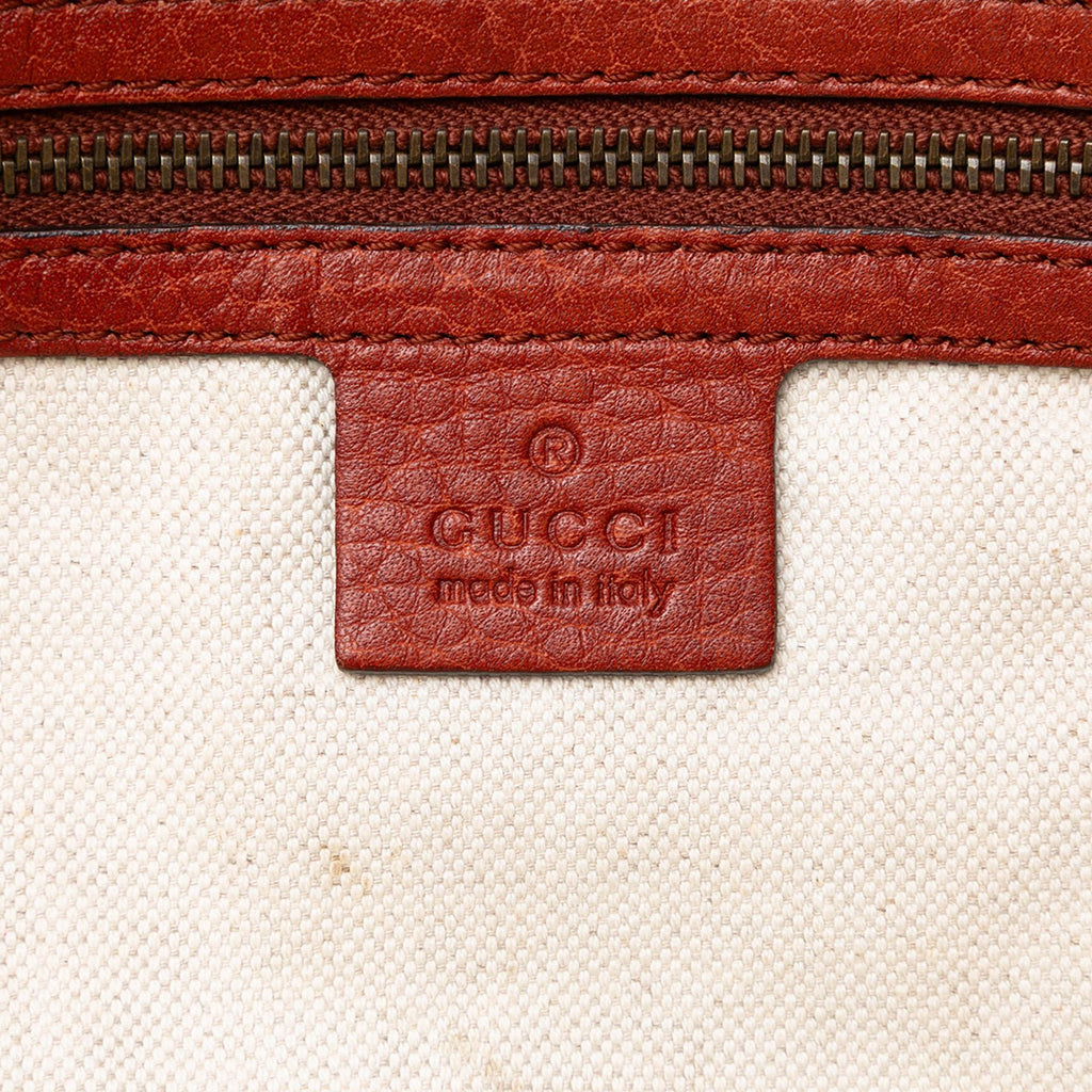 Gucci Leather Laidback Crafty Handbag