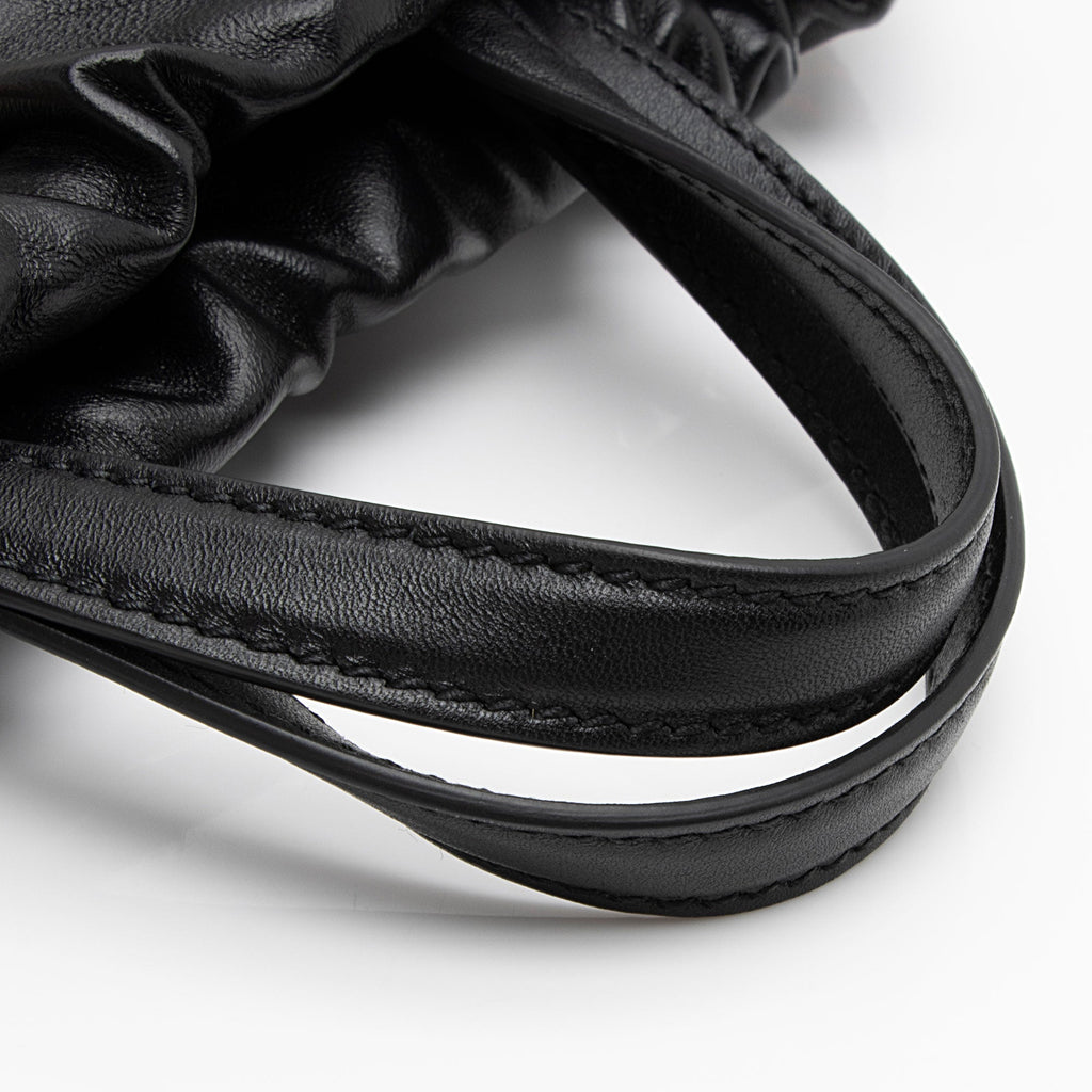Gucci Leather Logo Drawstring Backpack (SHF-8PDv2U)