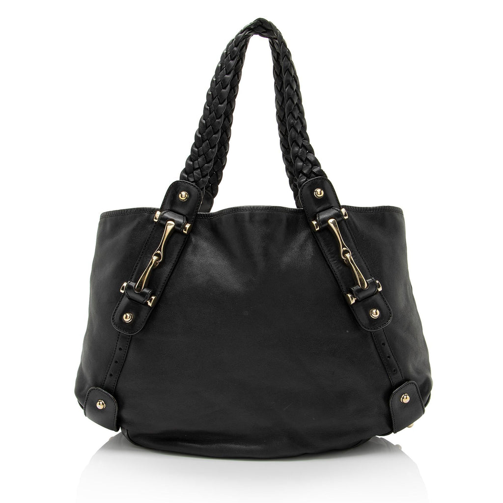 Gucci Leather Pelham Medium Shoulder Bag (SHF-JJlaoH)