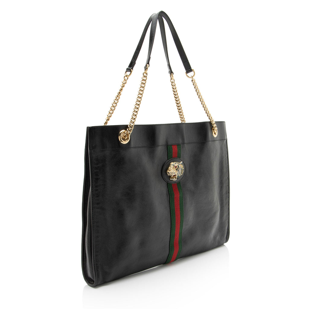 Gucci Leather Rajah Large Tote