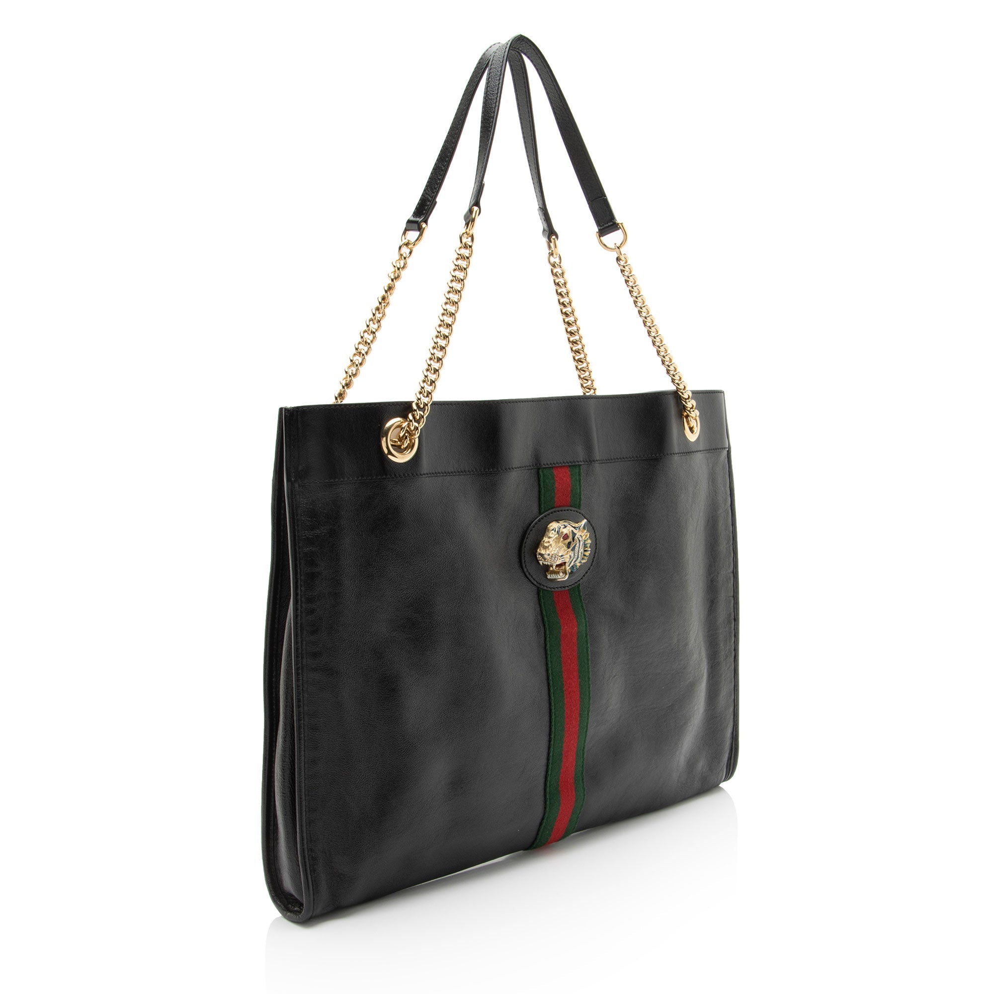 Gucci Leather Rajah Large Tote