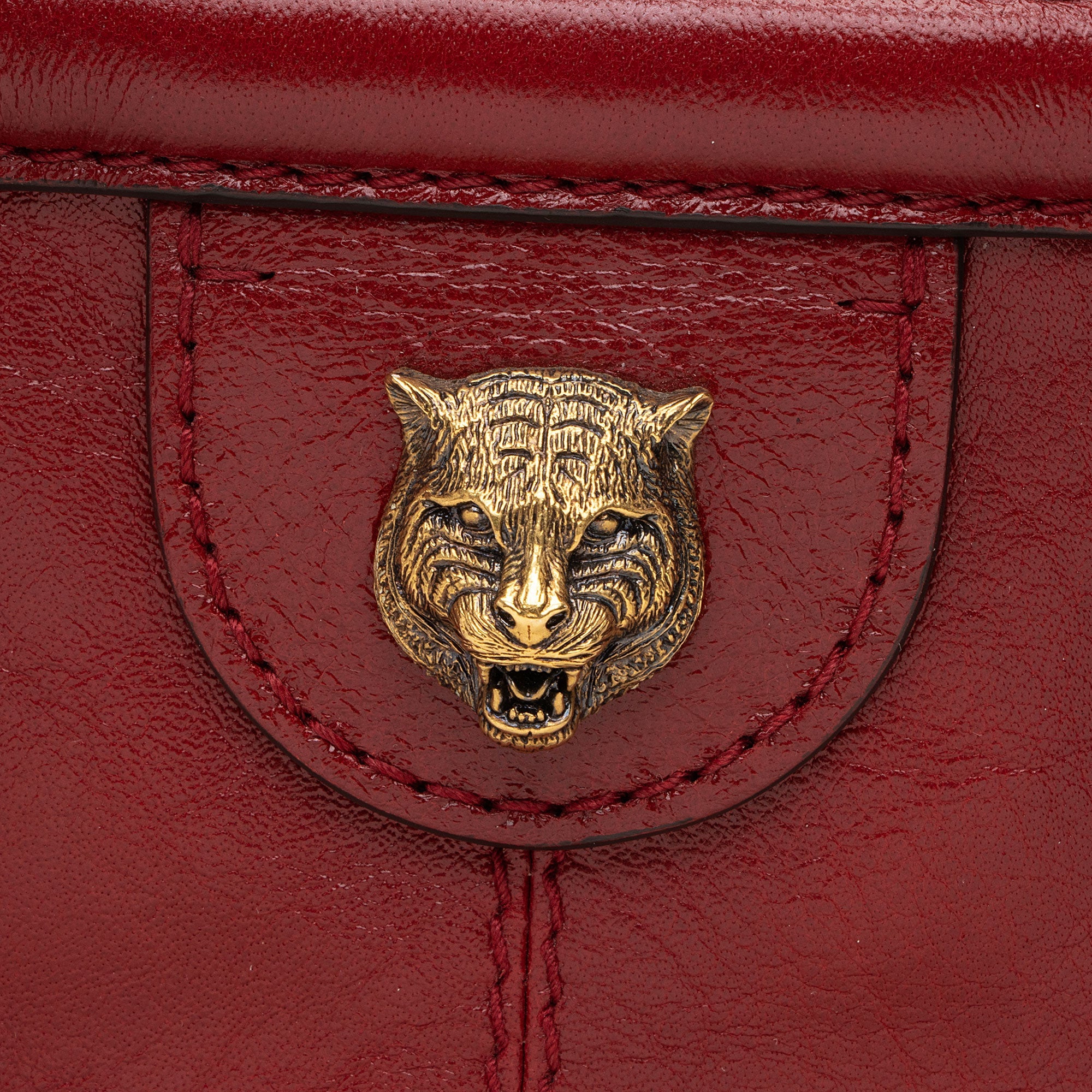Gucci Leather Rebelle Medium Satchel