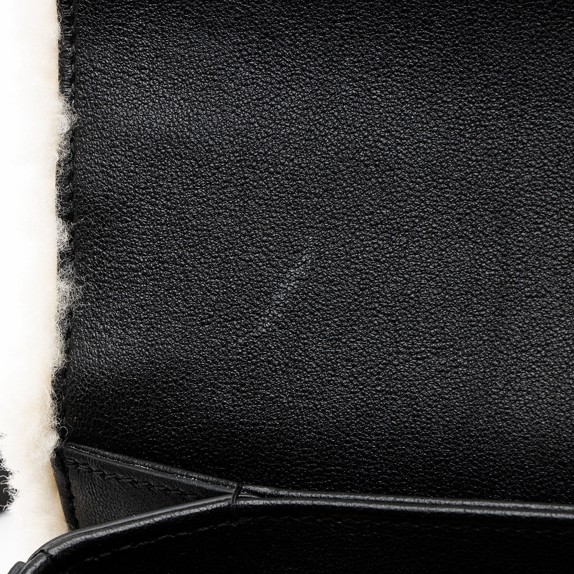 Gucci Leather Shearling Horsebit 1955 Small Bag