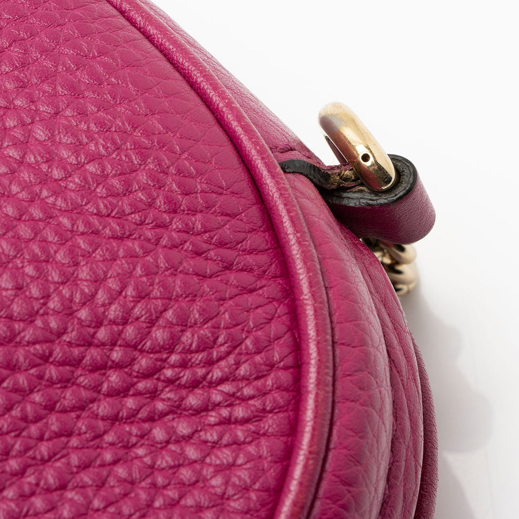 Gucci Leather Soho Mini Chain Bag (SHF-8kN0JE)
