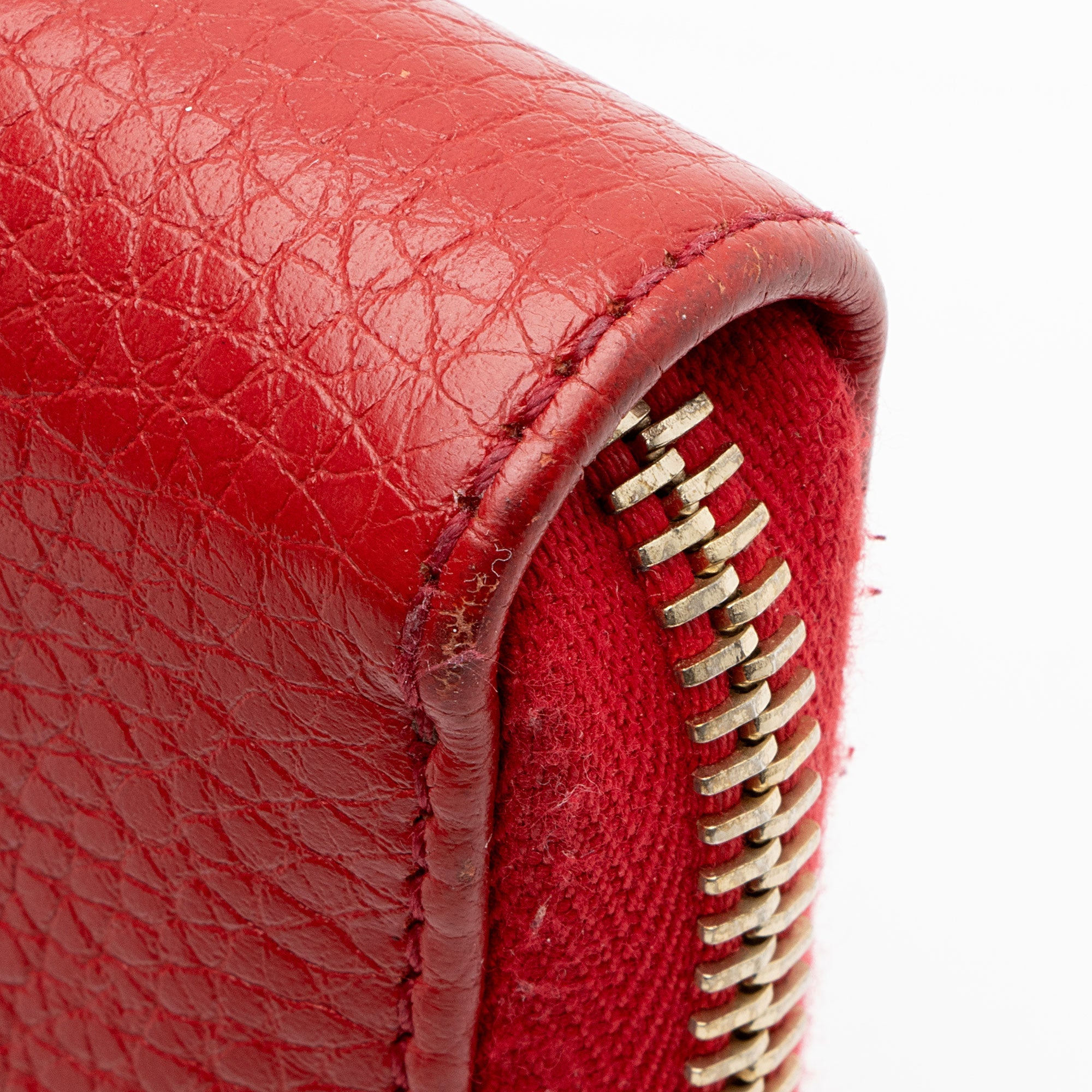 Gucci Leather Soho Zip Around Wallet