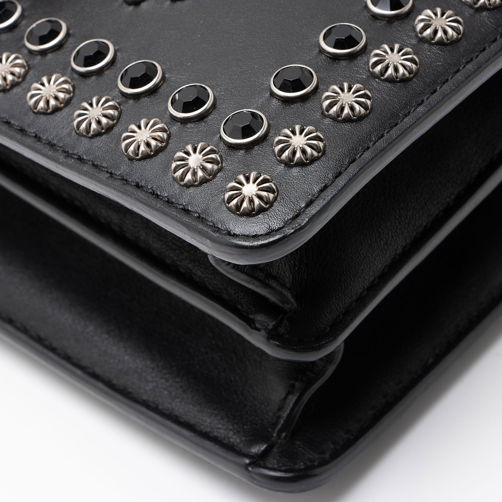 Gucci Leather Studded Dionysus Medium Shoulder Bag