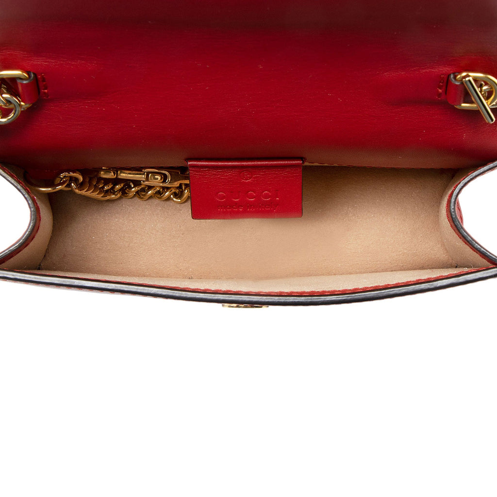 Gucci Leather Sylvie Super Mini Bag