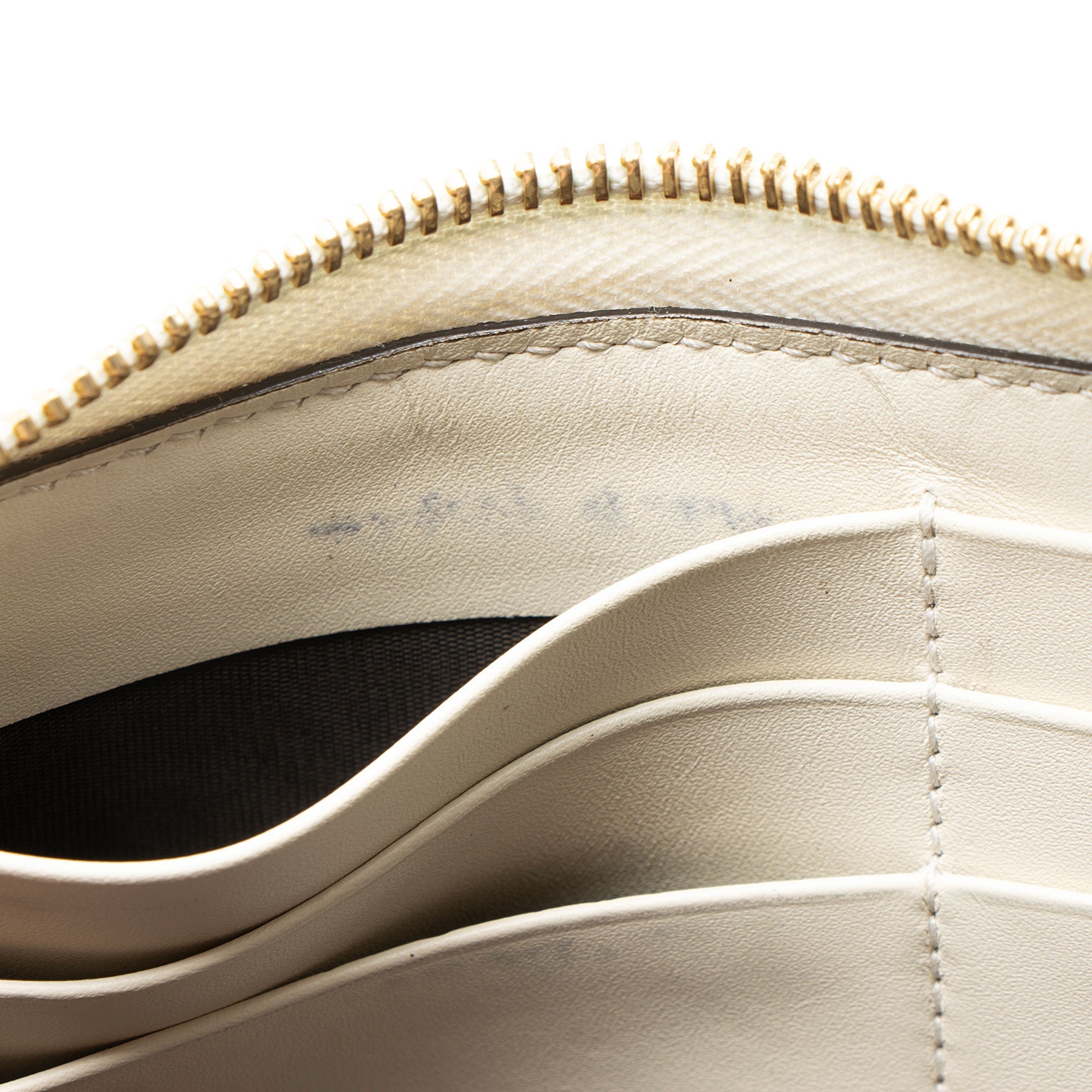 Gucci Leather Sylvie Zip Around Wallet