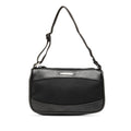 Gucci Leather Trimmed Canvas Shoulder Bag