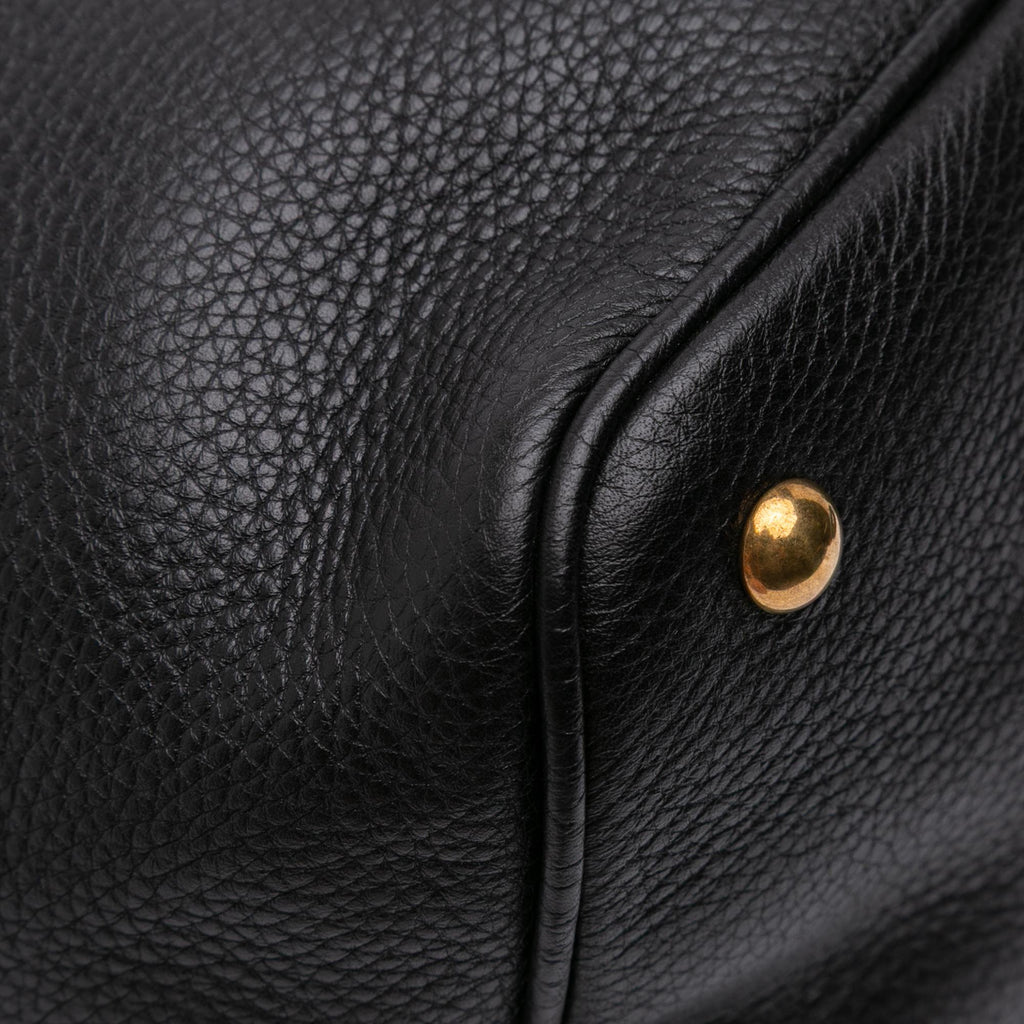 Gucci Leather Twill Satchel