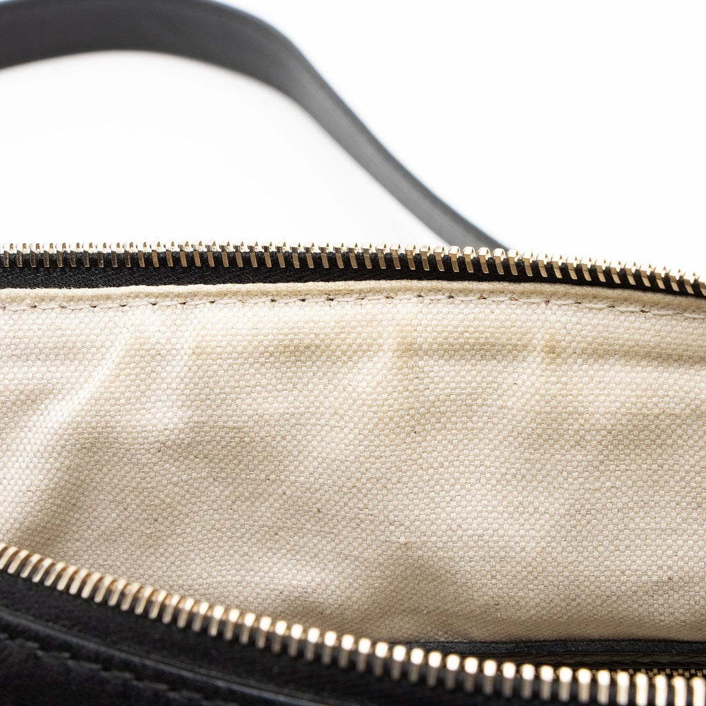 Gucci Leather Vintage Web Joy Medium Boston Bag
