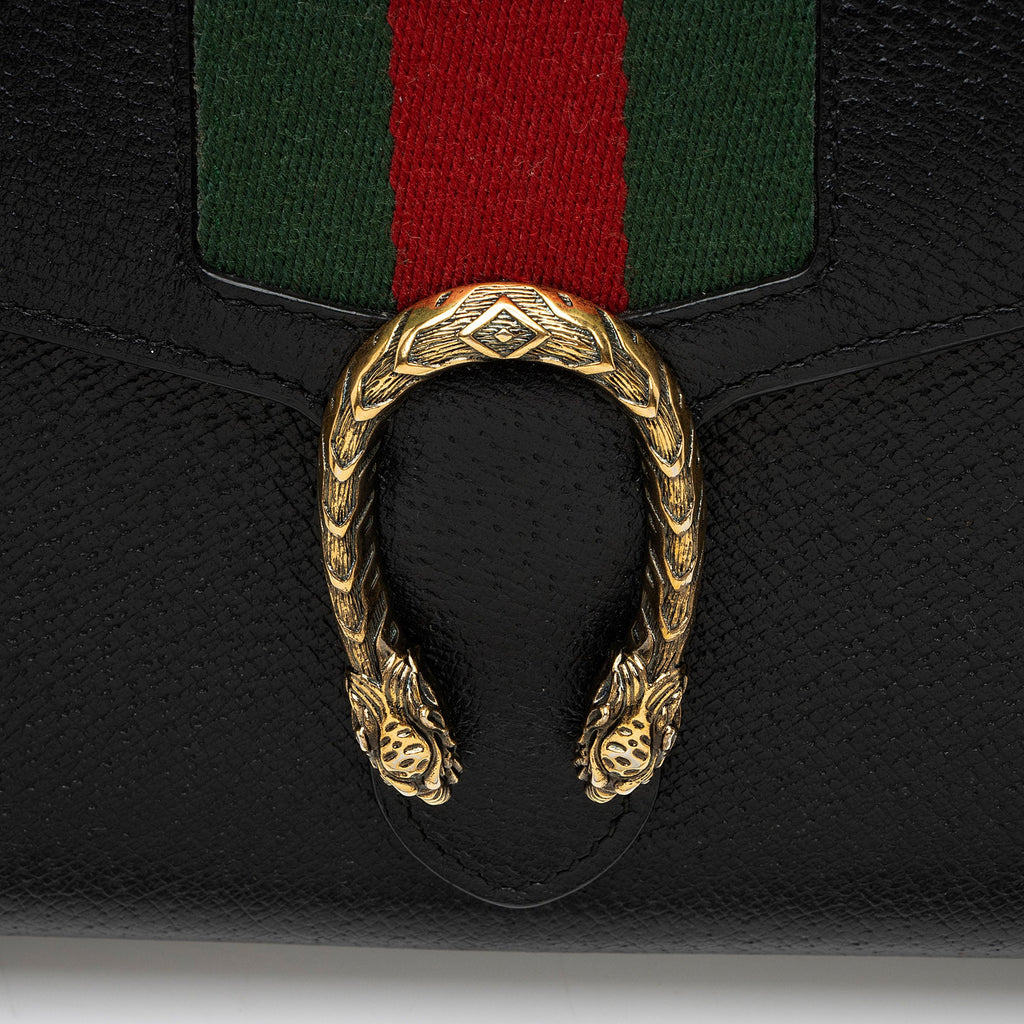 Gucci Leather Web Dionysus Chain Wallet (SHF-GR98Kn)
