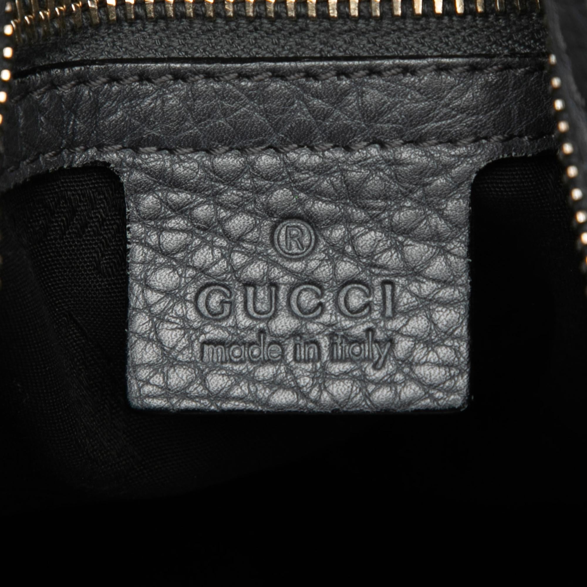 Gucci Leather Web Horsebit Heritage Hobo