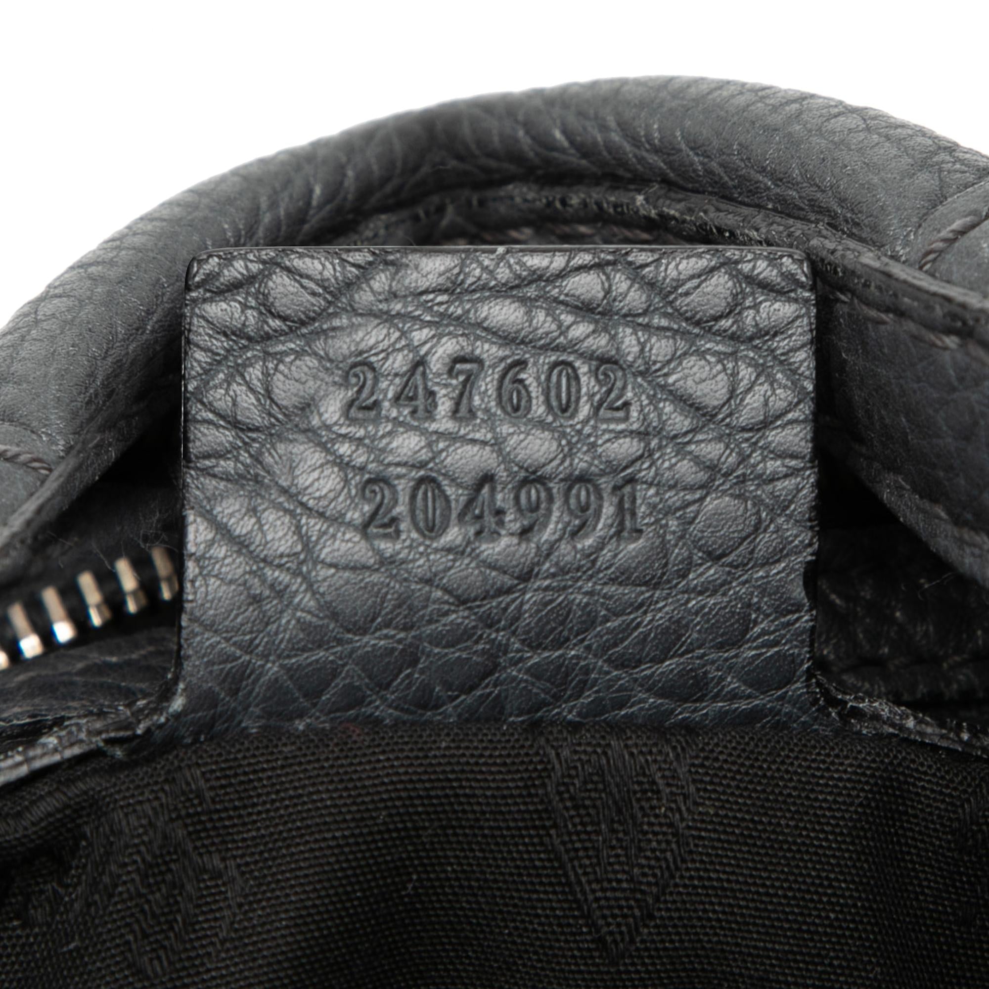 Gucci Leather Web Horsebit Heritage Hobo