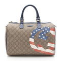 Gucci Limited Edition GG Supreme Unicef America Flag Boston Bag