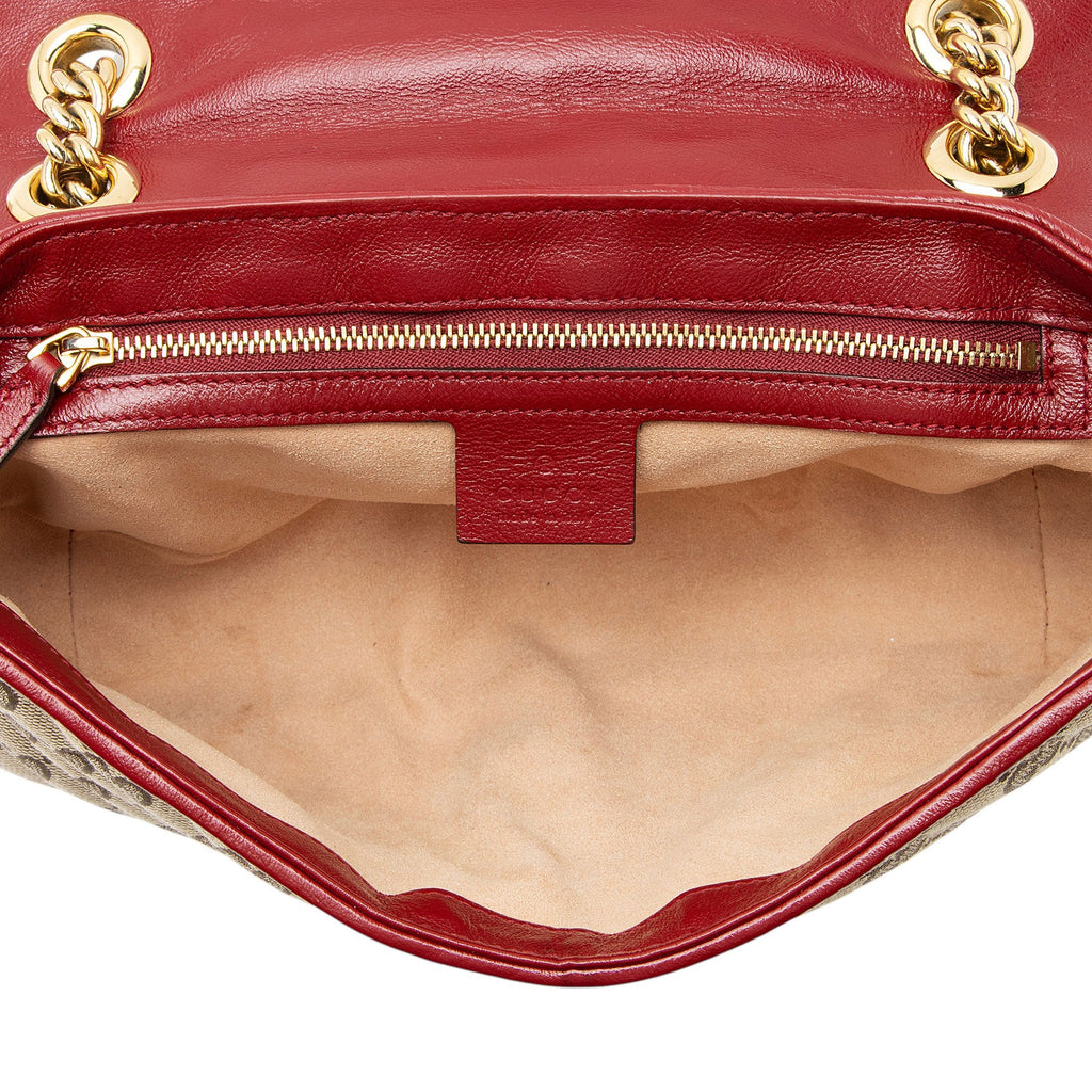 Gucci Matelasse GG Canvas GG Marmont Medium Flap Bag