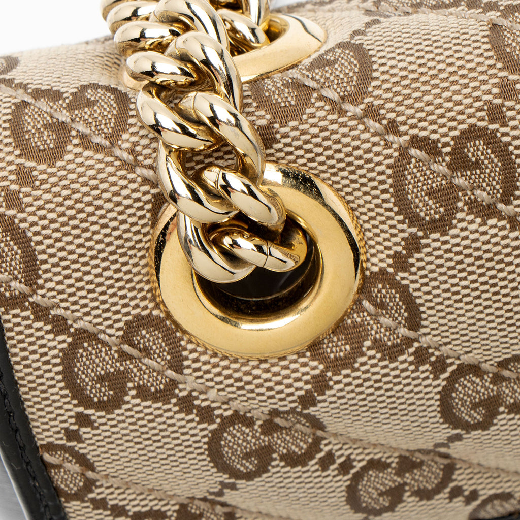 Gucci Matelasse GG Canvas GG Marmont Small Flap Bag