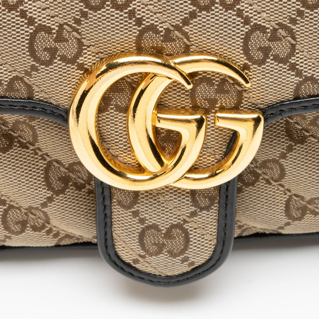 Gucci Matelasse GG Canvas GG Marmont Small Flap Bag