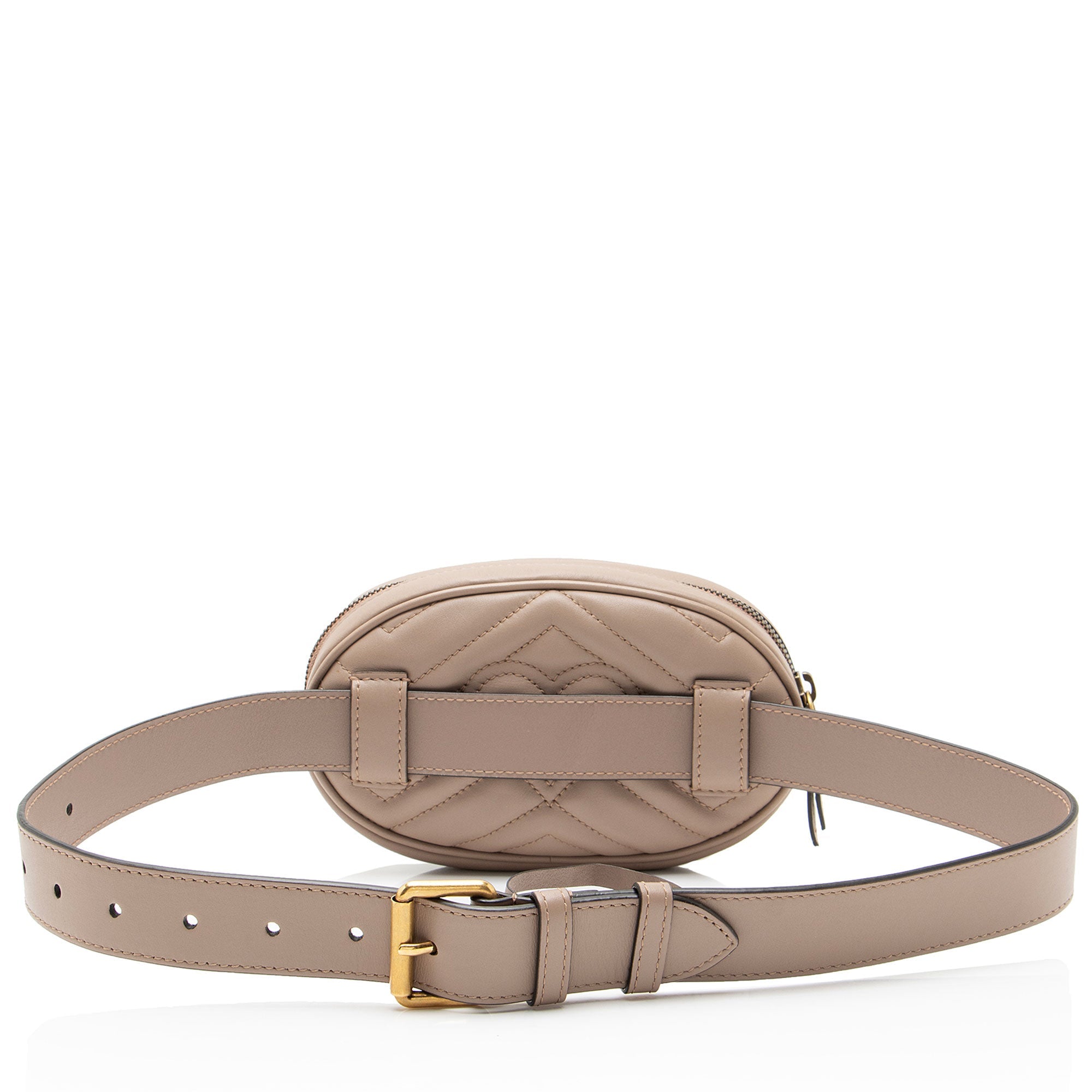 Gucci Matelasse Leather GG Marmont Belt Bag - Size 30 / 75