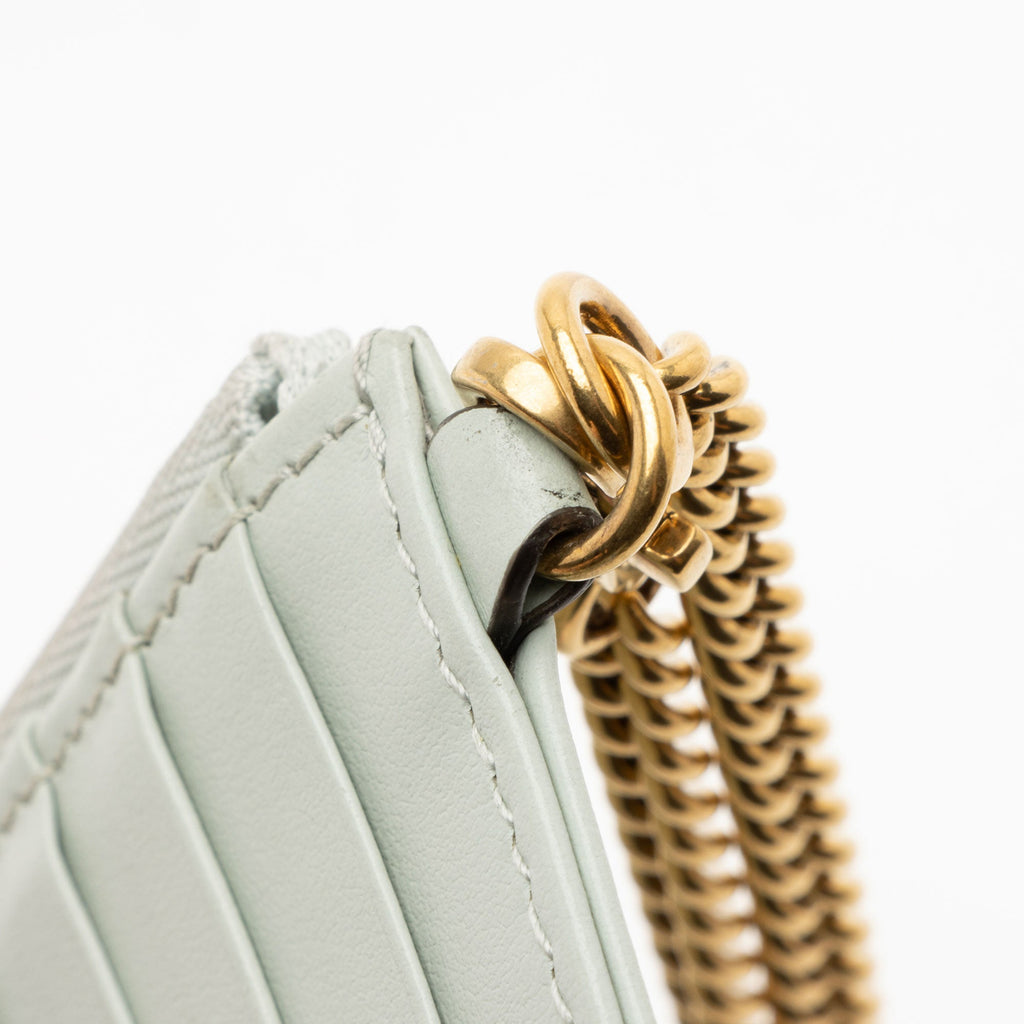 Gucci Matelasse Leather GG Marmont Key Card Case