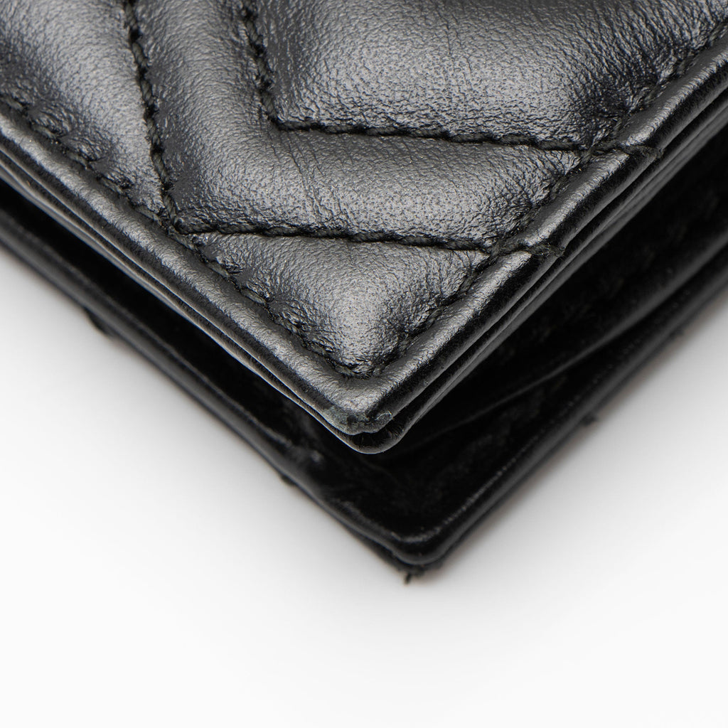 Gucci Matelasse Leather GG Marmont Card Wallet