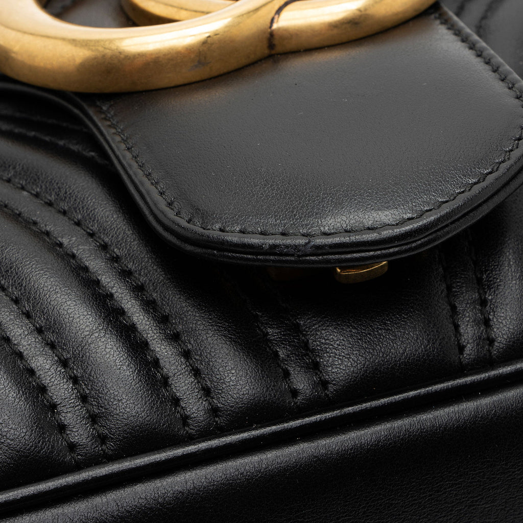 Gucci Matelasse Leather GG Marmont Large Flap Bag