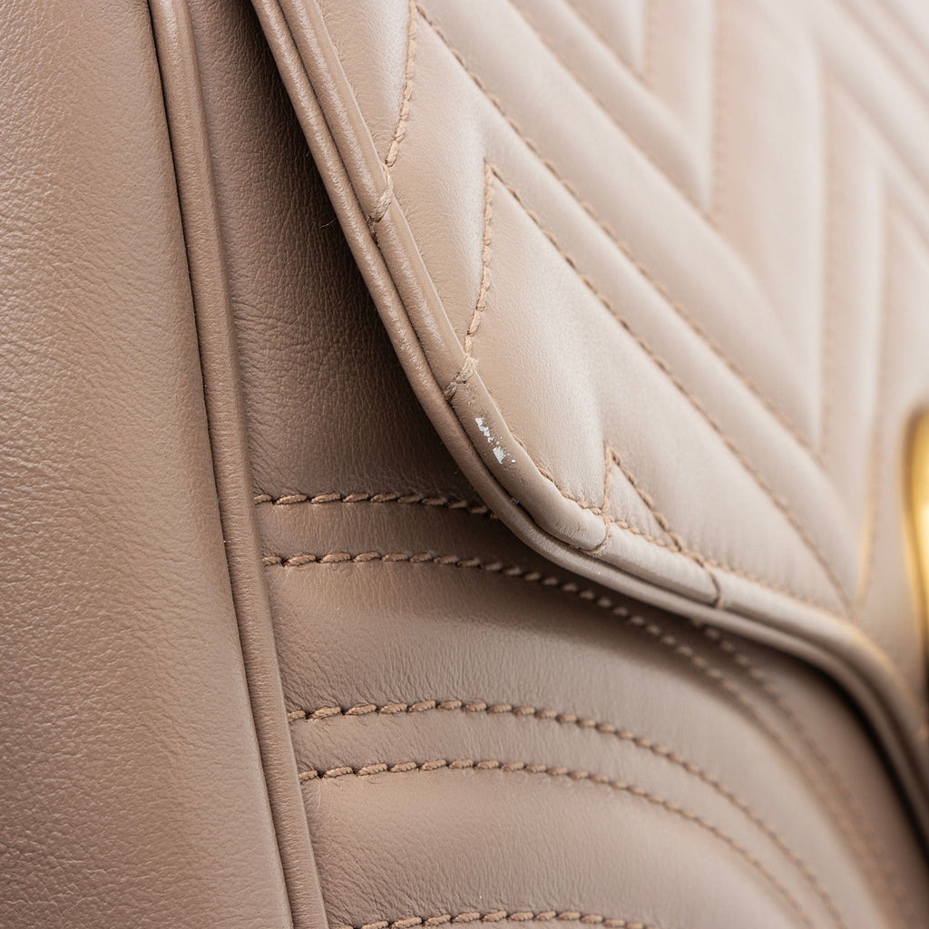 Gucci Matelasse Leather GG Marmont Large Flap Bag
