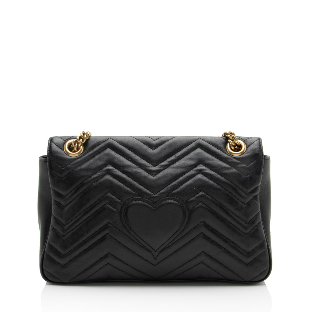 Gucci Matelasse Leather GG Marmont Large Flap Bag