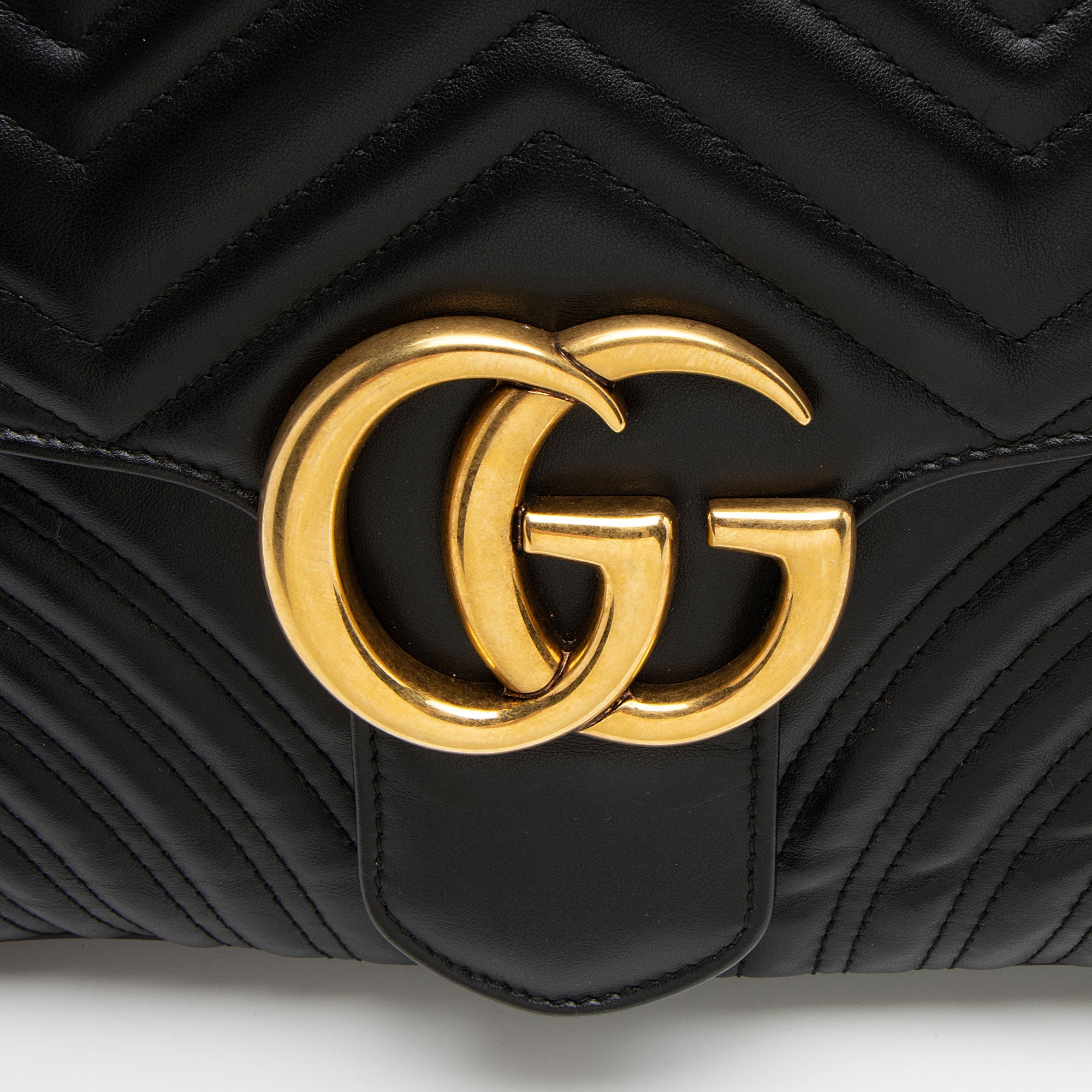 Gucci Matelasse Leather GG Marmont XL Flap Bag