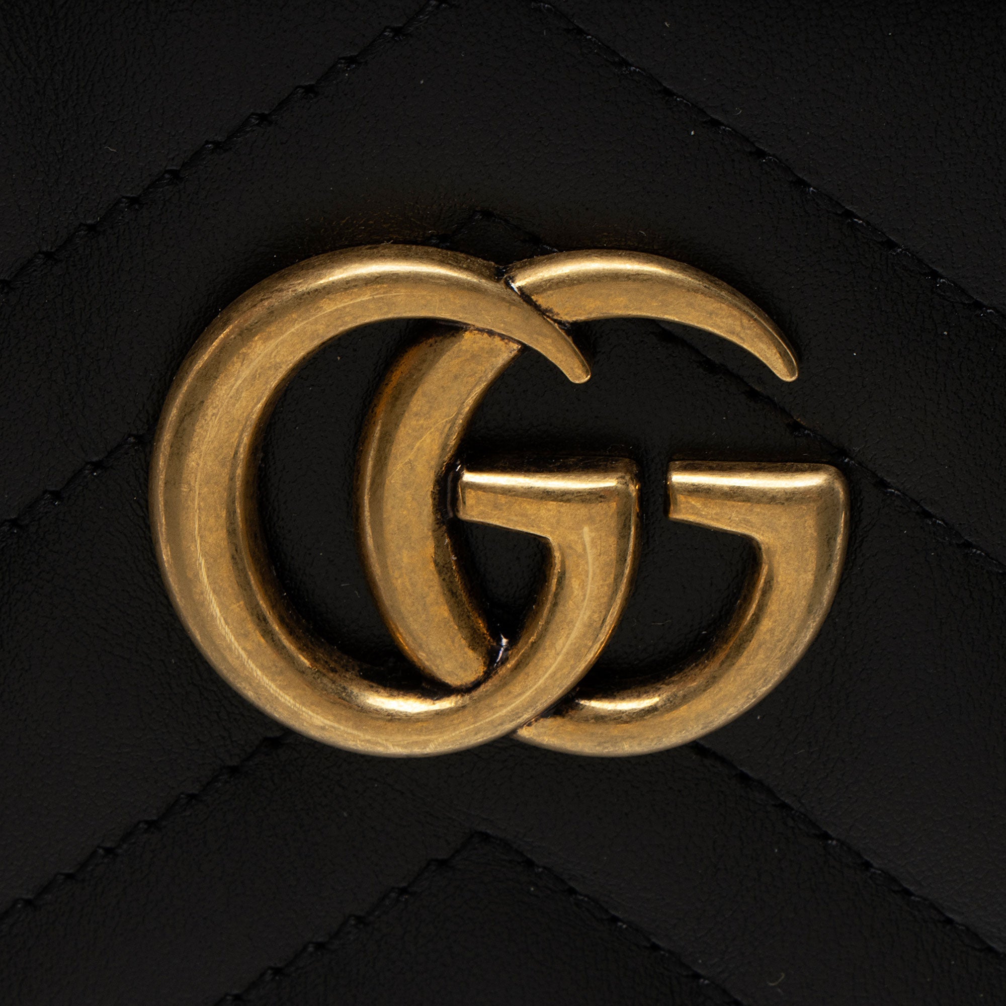 Gucci Matelasse Leather GG Marmont Vanity Large Top Handle