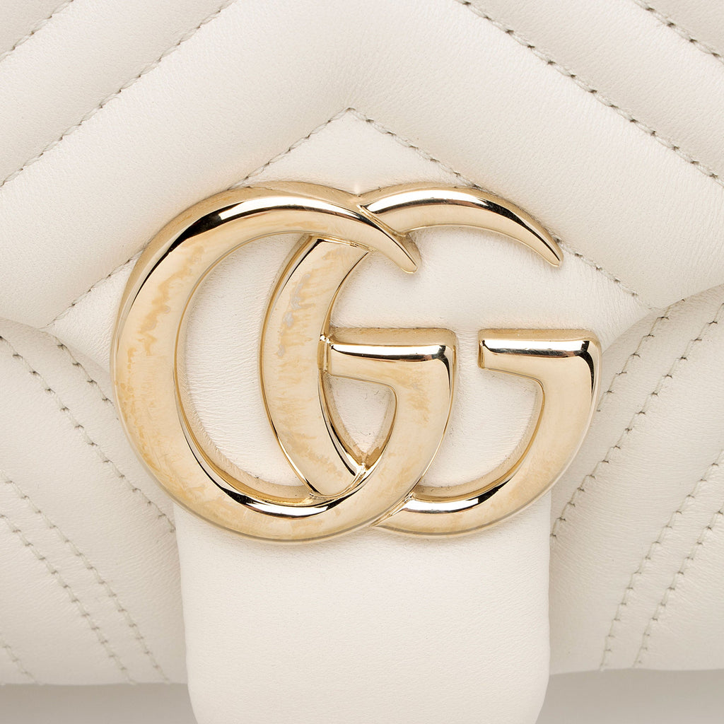 Gucci Matelasse Leather GG Marmont Medium Flap Bag