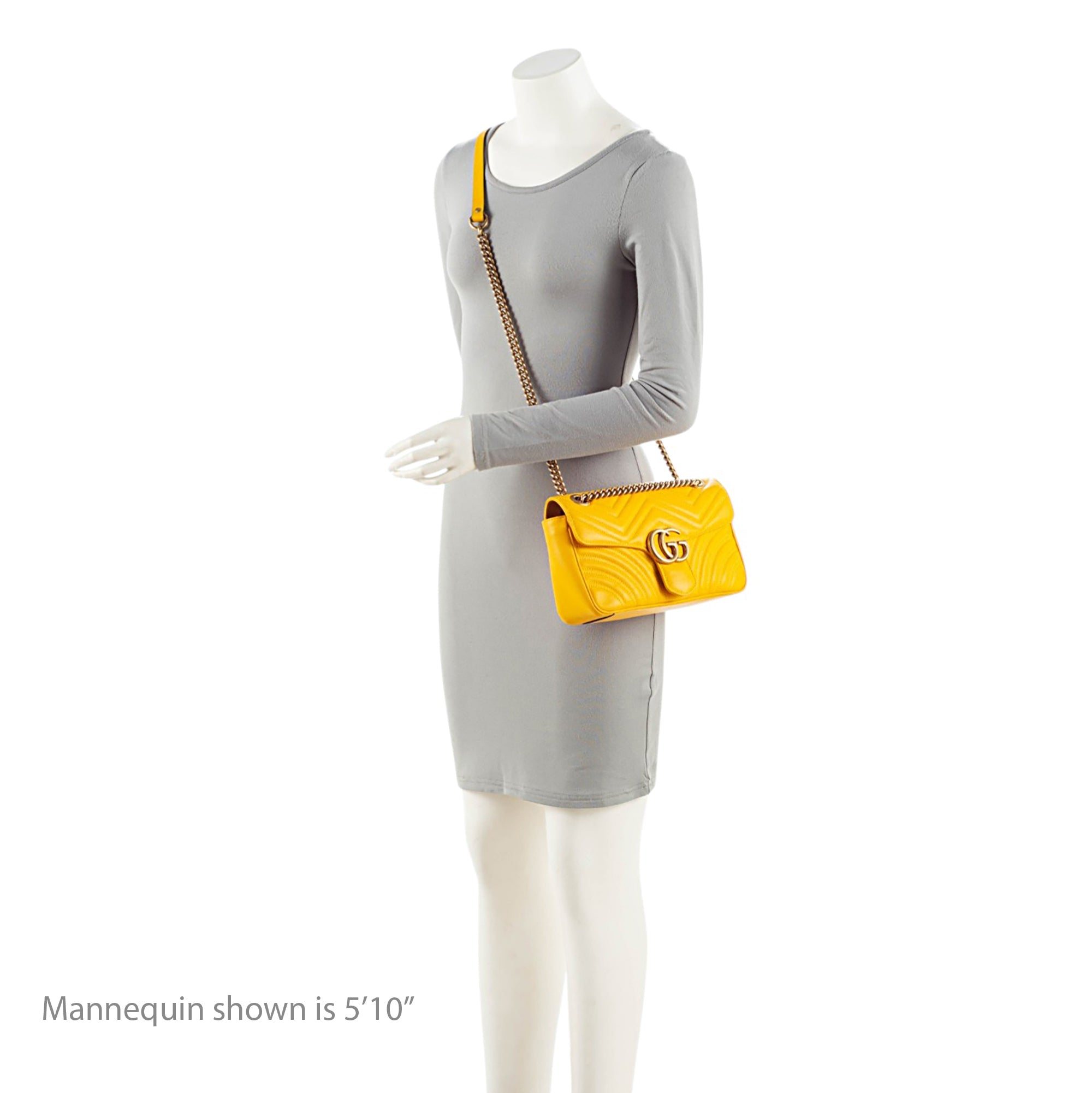 Gucci Matelasse Leather GG Marmont Medium Flap Bag