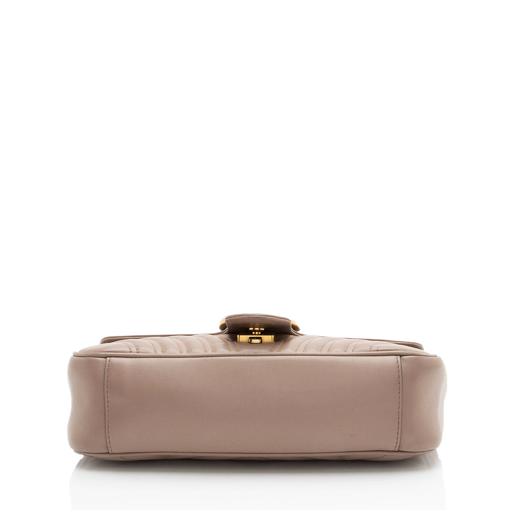Gucci Matelasse Leather GG Marmont Medium Flap Bag