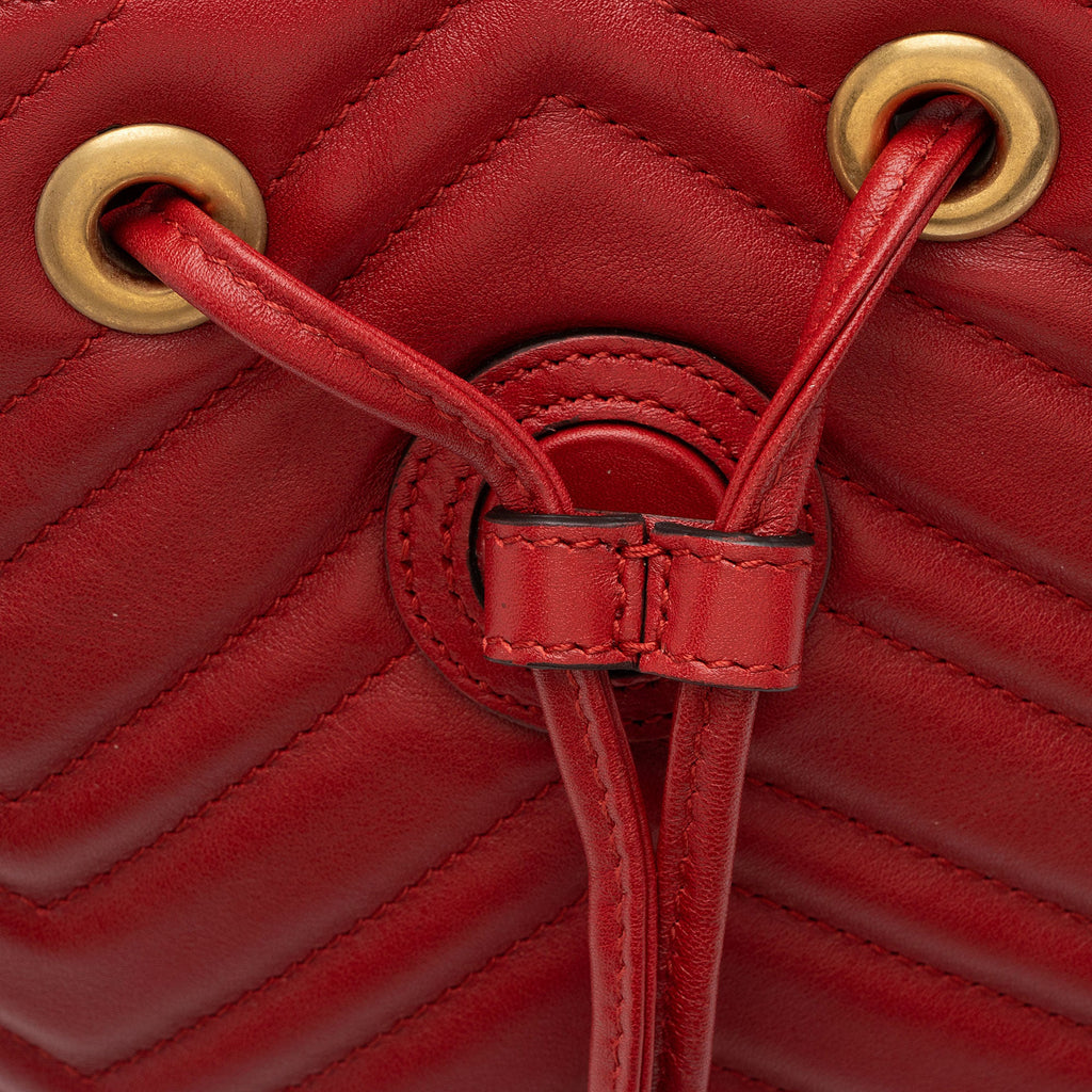 Gucci Matelasse Leather GG Marmont Mini Backpack