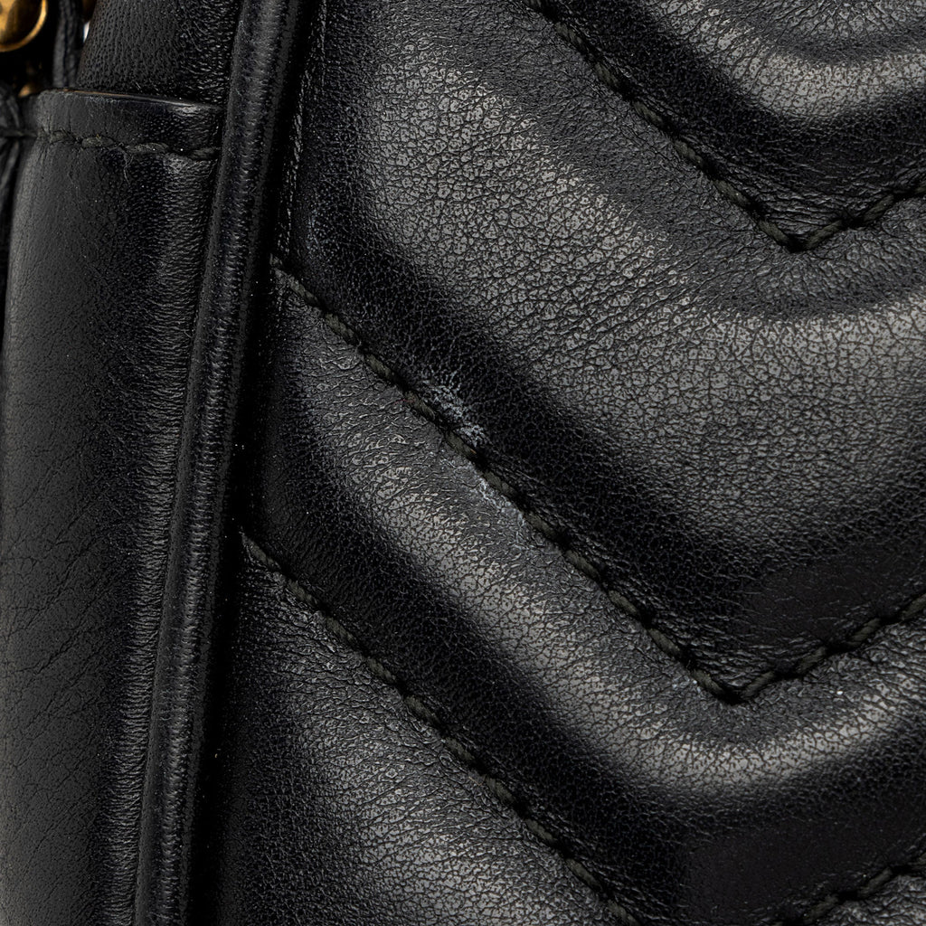Gucci Matelasse Leather GG Marmont Mini Bag (SHF-MVP7lQ)