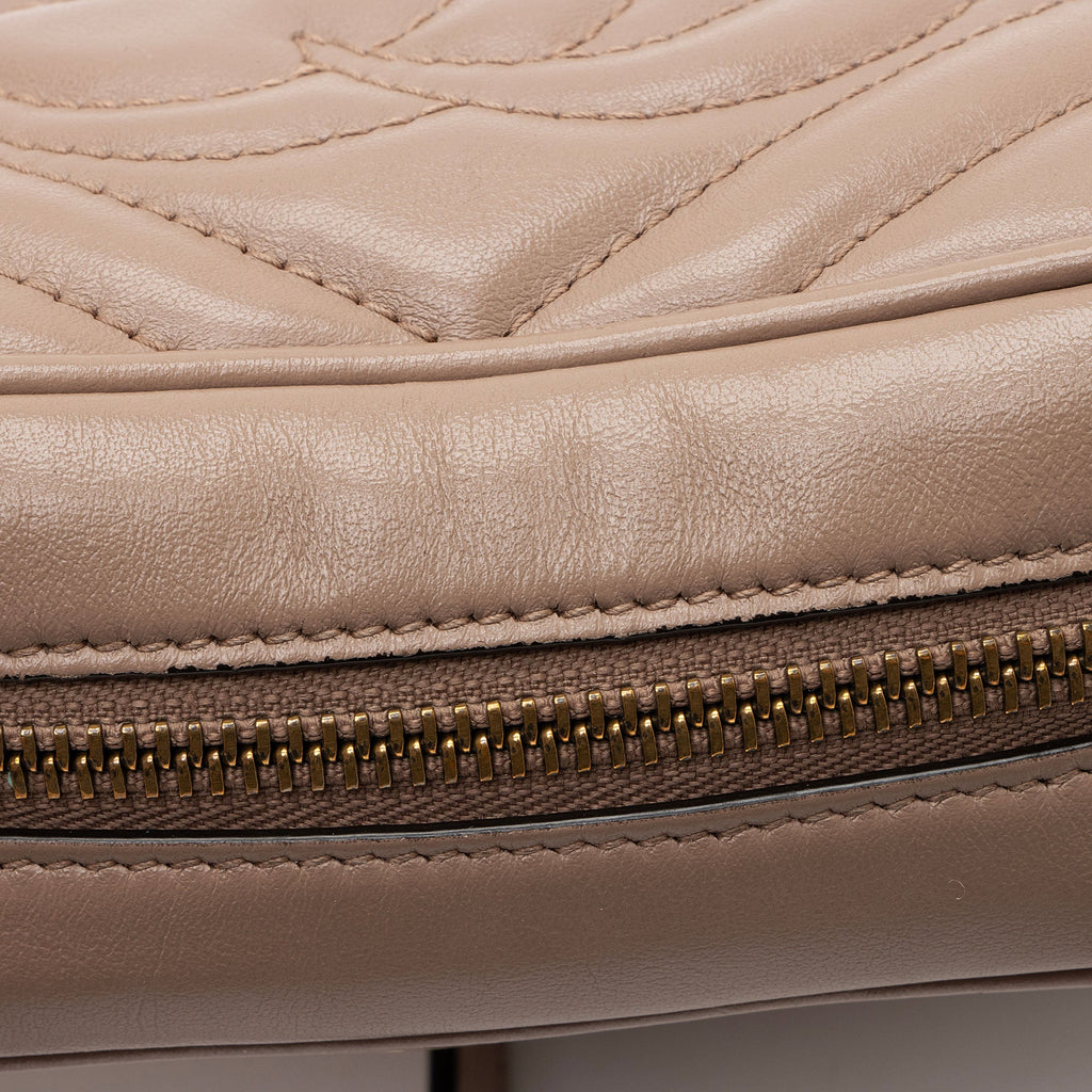 Gucci Matelasse Leather GG Marmont Mini Camera Bag