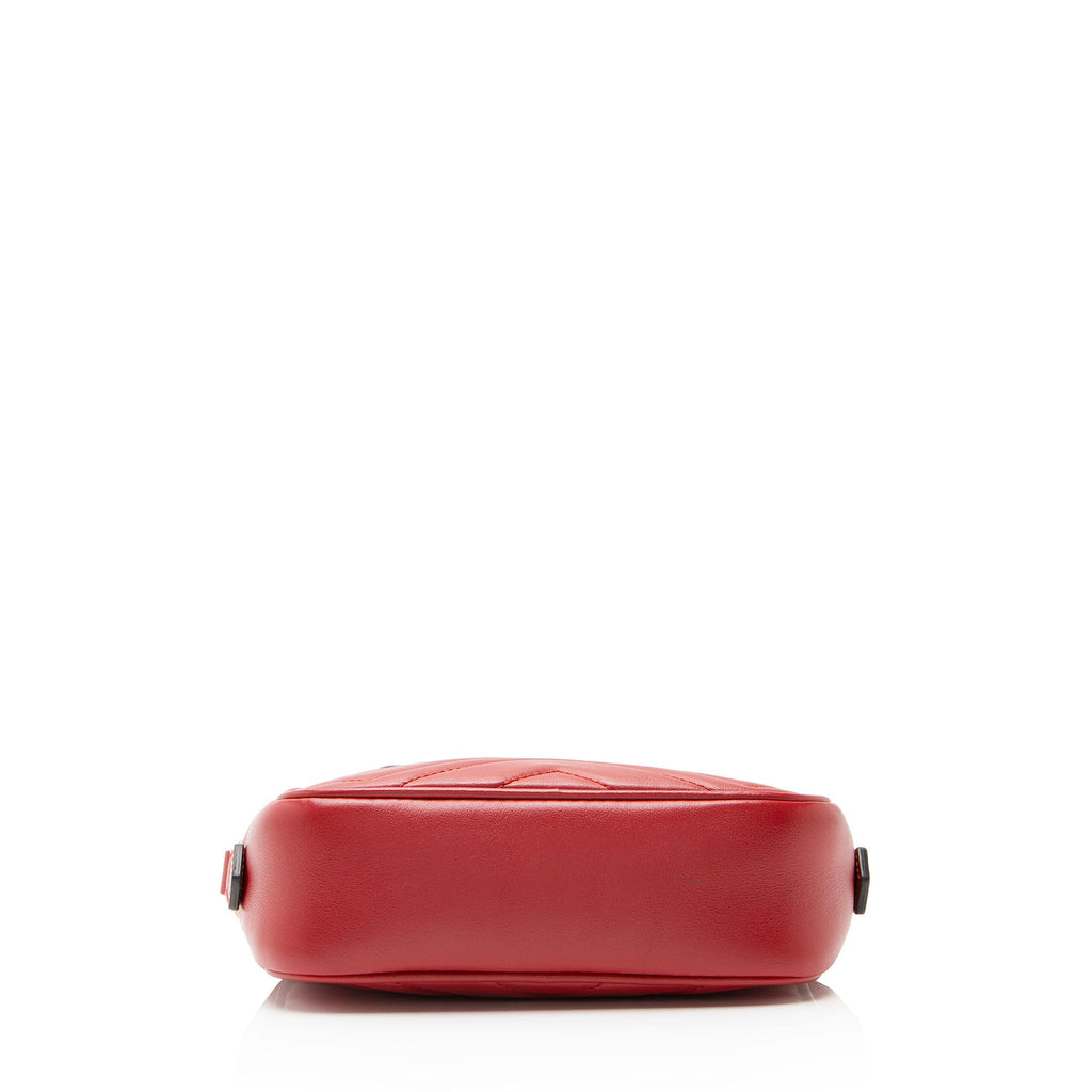 Gucci Matelasse Leather GG Marmont Mini Camera Bag