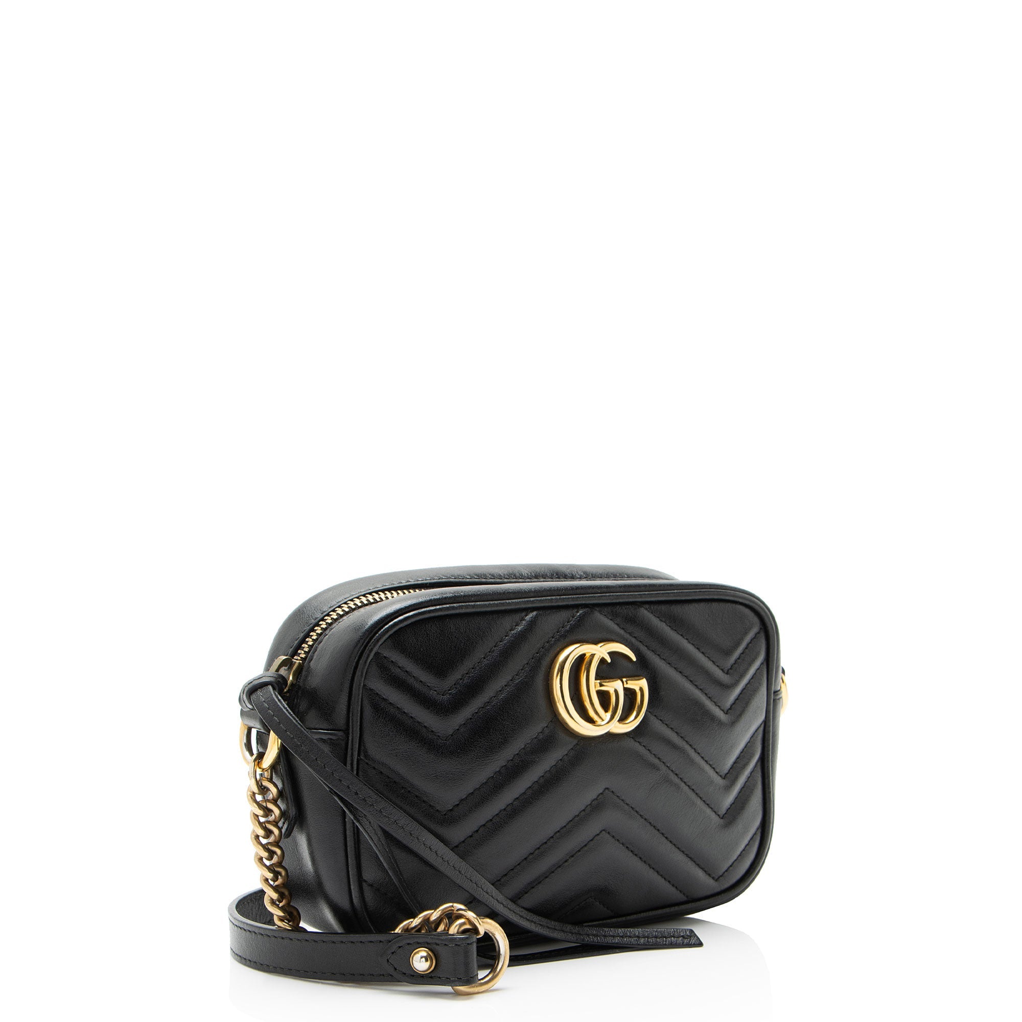 Gucci Matelasse Leather GG Marmont Mini Camera Bag