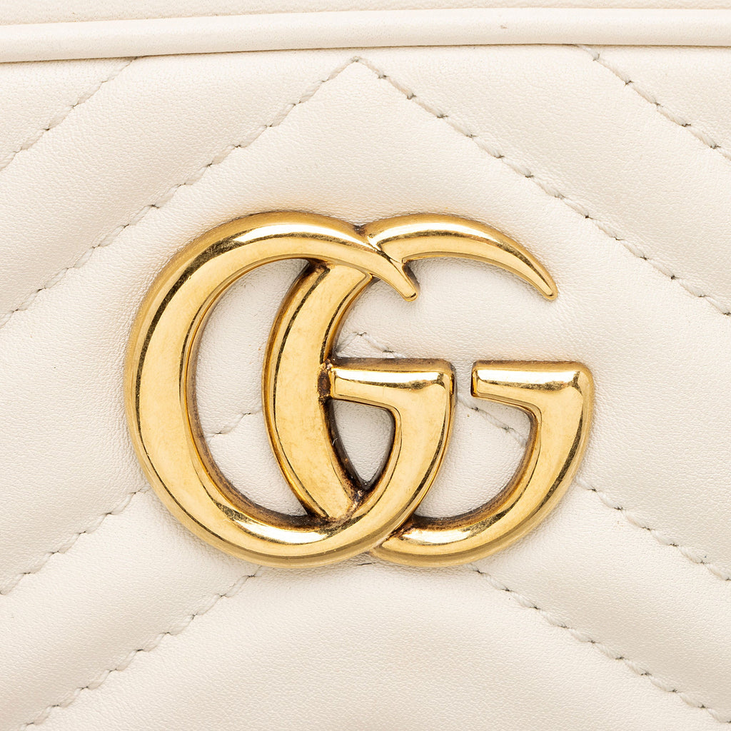 Gucci Matelasse Leather GG Marmont Mini Camera Bag