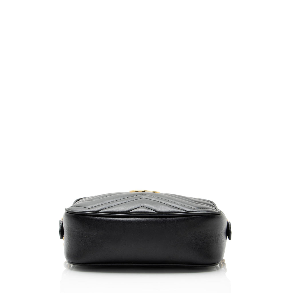 Gucci Matelasse Leather GG Marmont Mini Camera Bag