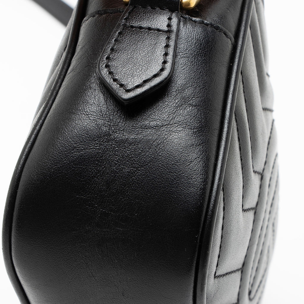 Gucci Matelasse Leather GG Marmont Mini Camera Bag
