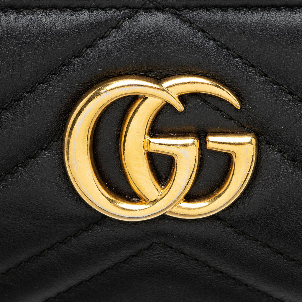 Gucci Matelasse Leather GG Marmont Mini Chain Bag