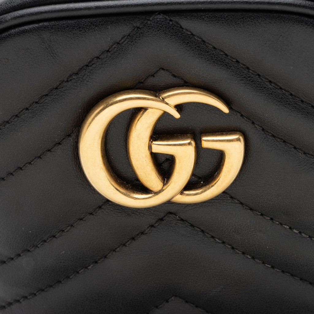 Gucci Matelasse Leather GG Marmont Mini Crossbody Bag (SHF-37j21T)