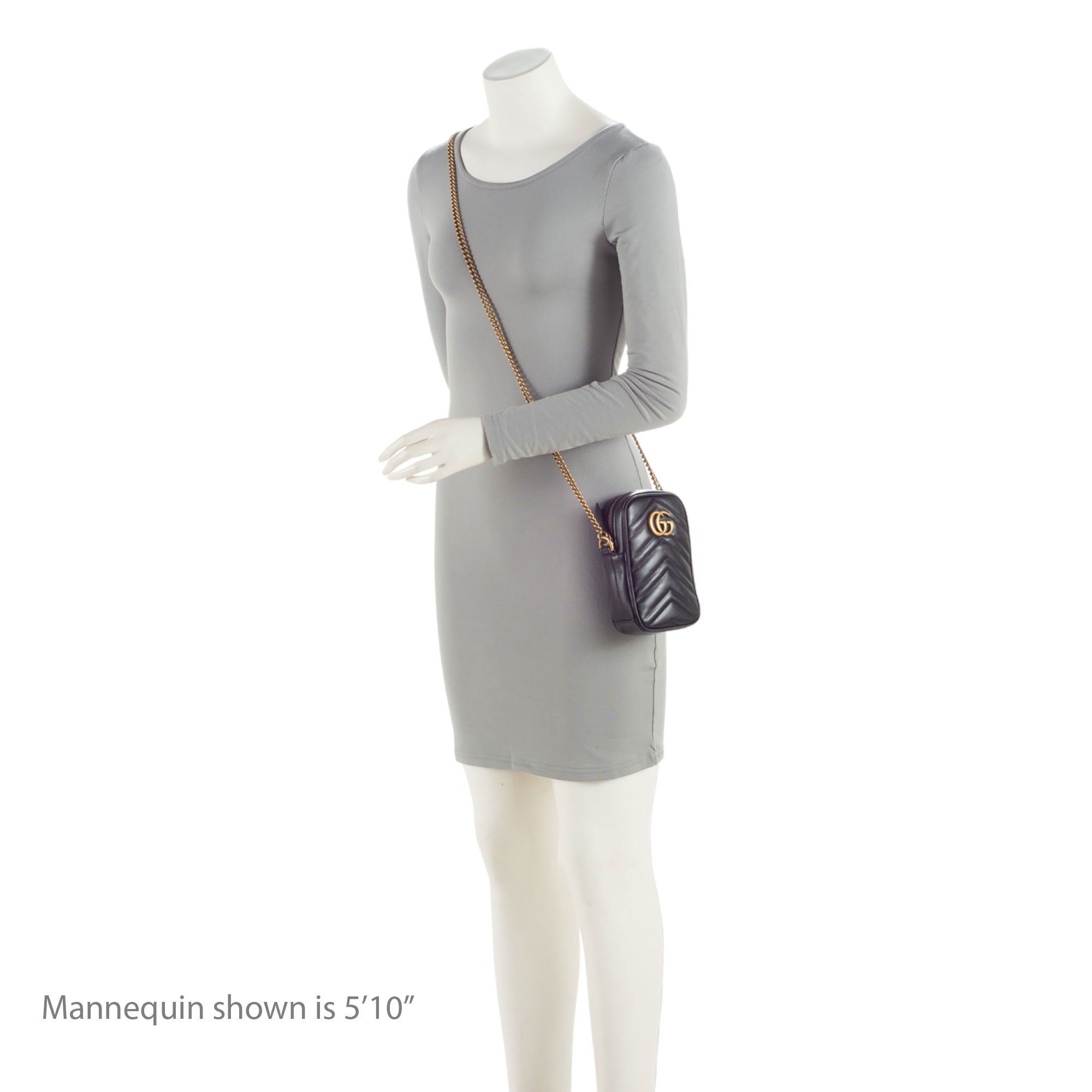 Gucci Matelasse Leather GG Marmont Mini Crossbody (SHF-pySpXY)