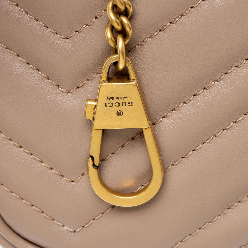 Gucci Matelasse Leather GG Marmont Mini Flap Bag