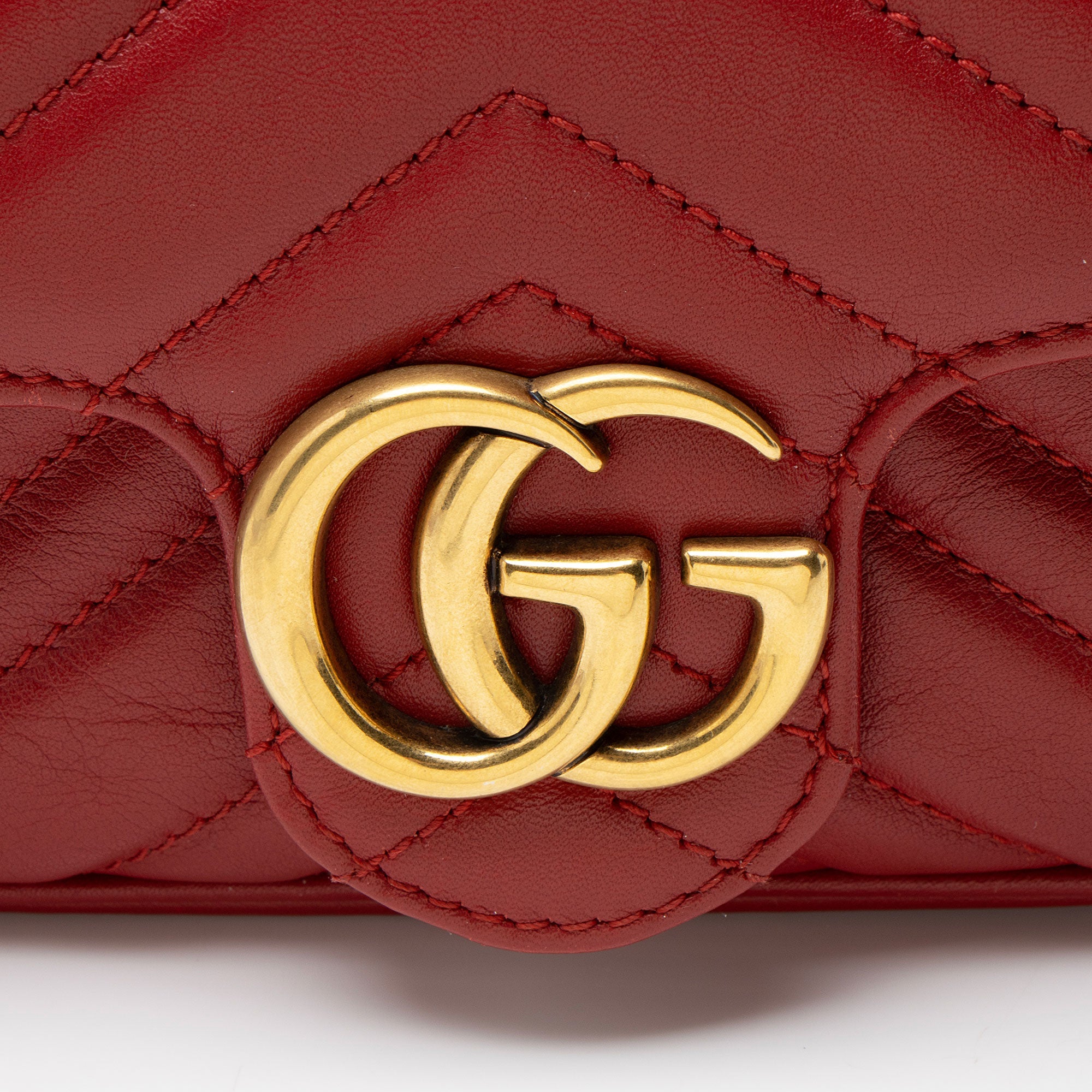 Gucci Matelasse Leather GG Marmont Mini Flap Bag