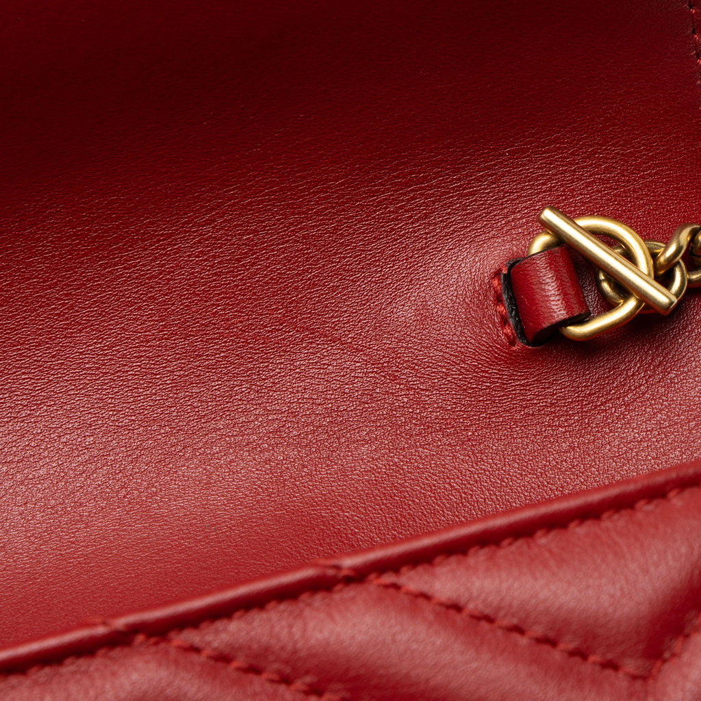 Gucci Matelasse Leather GG Marmont Mini Flap Bag
